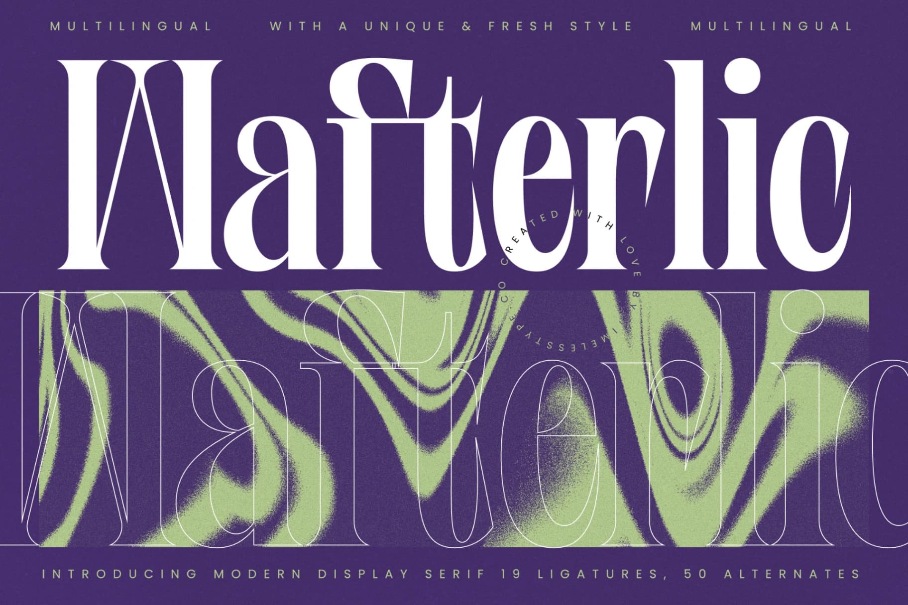 Preview 1 for Wafterlic - Modern Display Serif