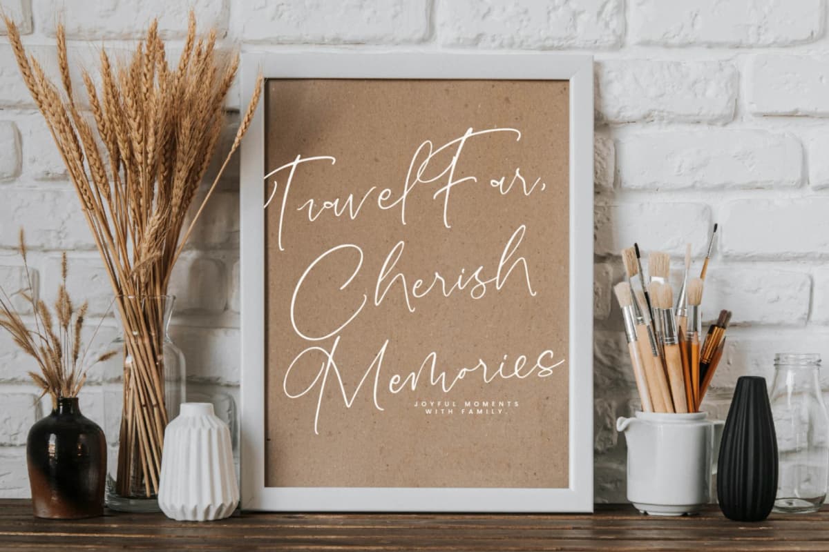 Preview 2 for Salerinta Depthon - New Elegant Script Font