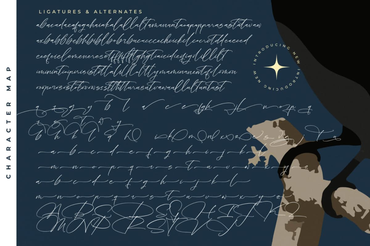Preview 19 for Brilliant Santiago - Modern Script Font