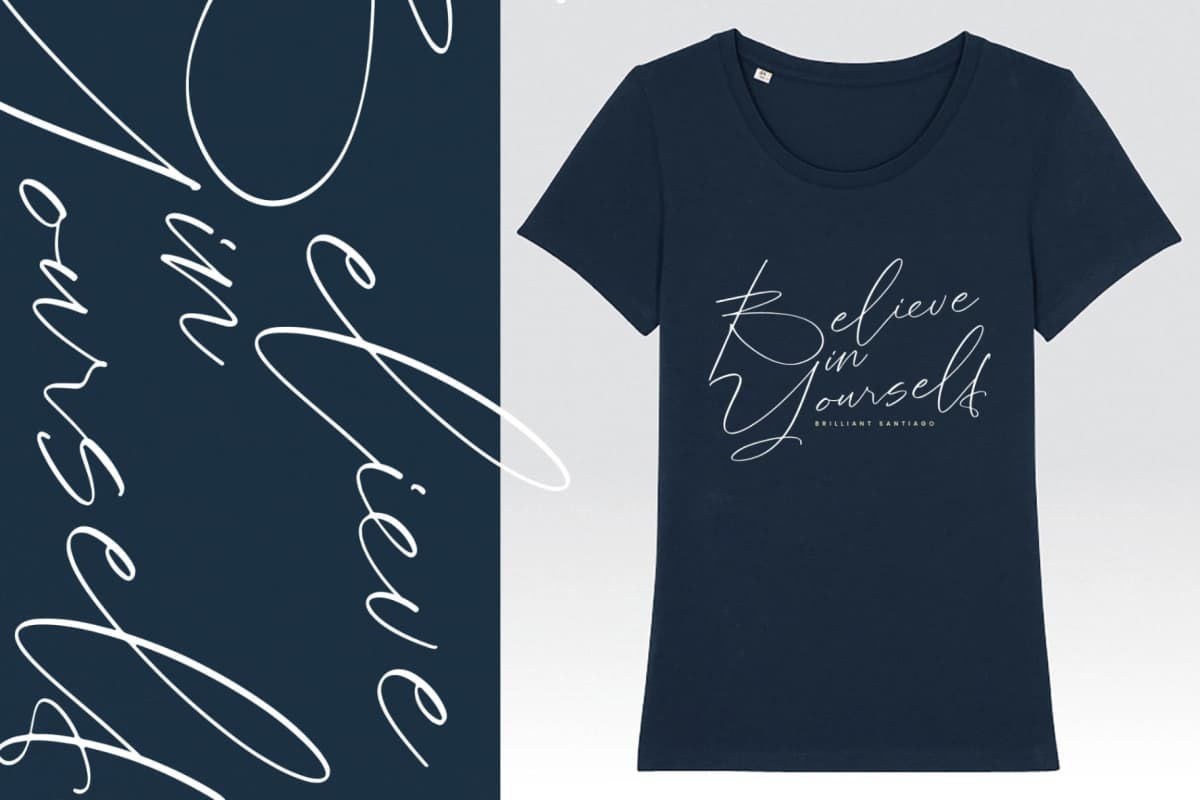Preview 5 for Brilliant Santiago - Modern Script Font