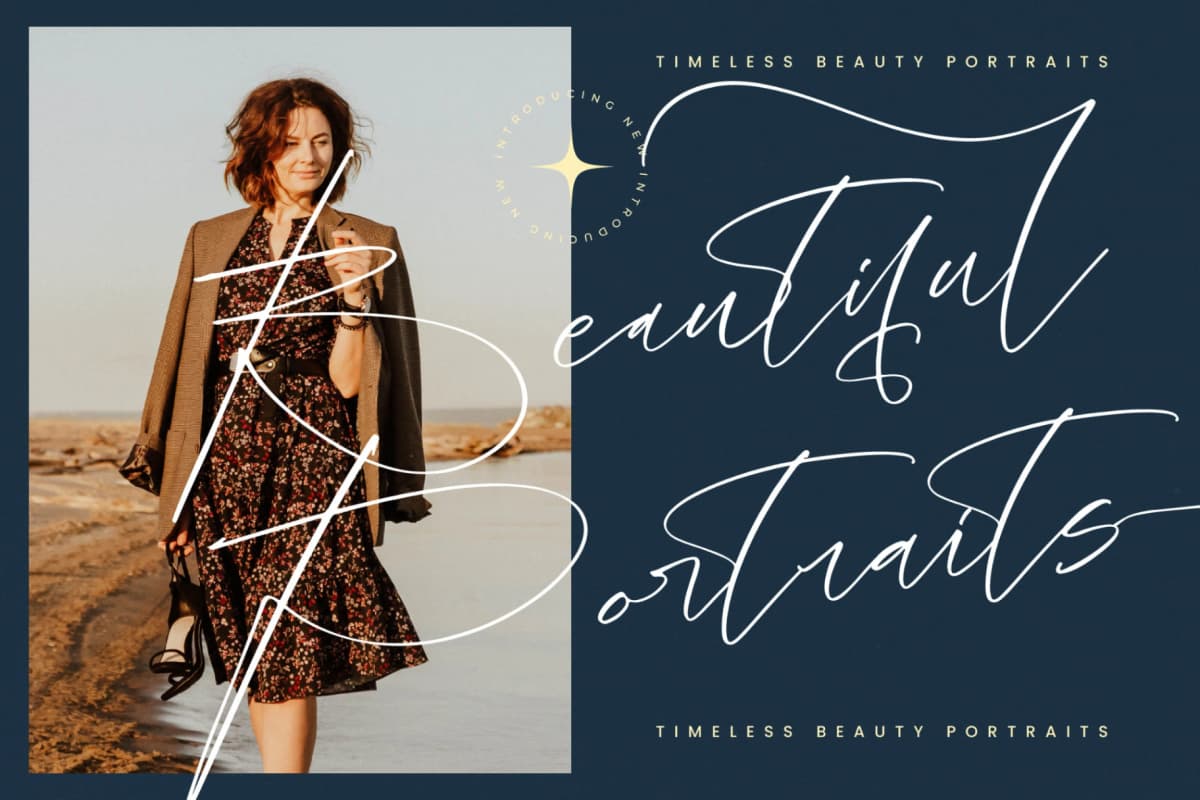 Preview 6 for Brilliant Santiago - Modern Script Font