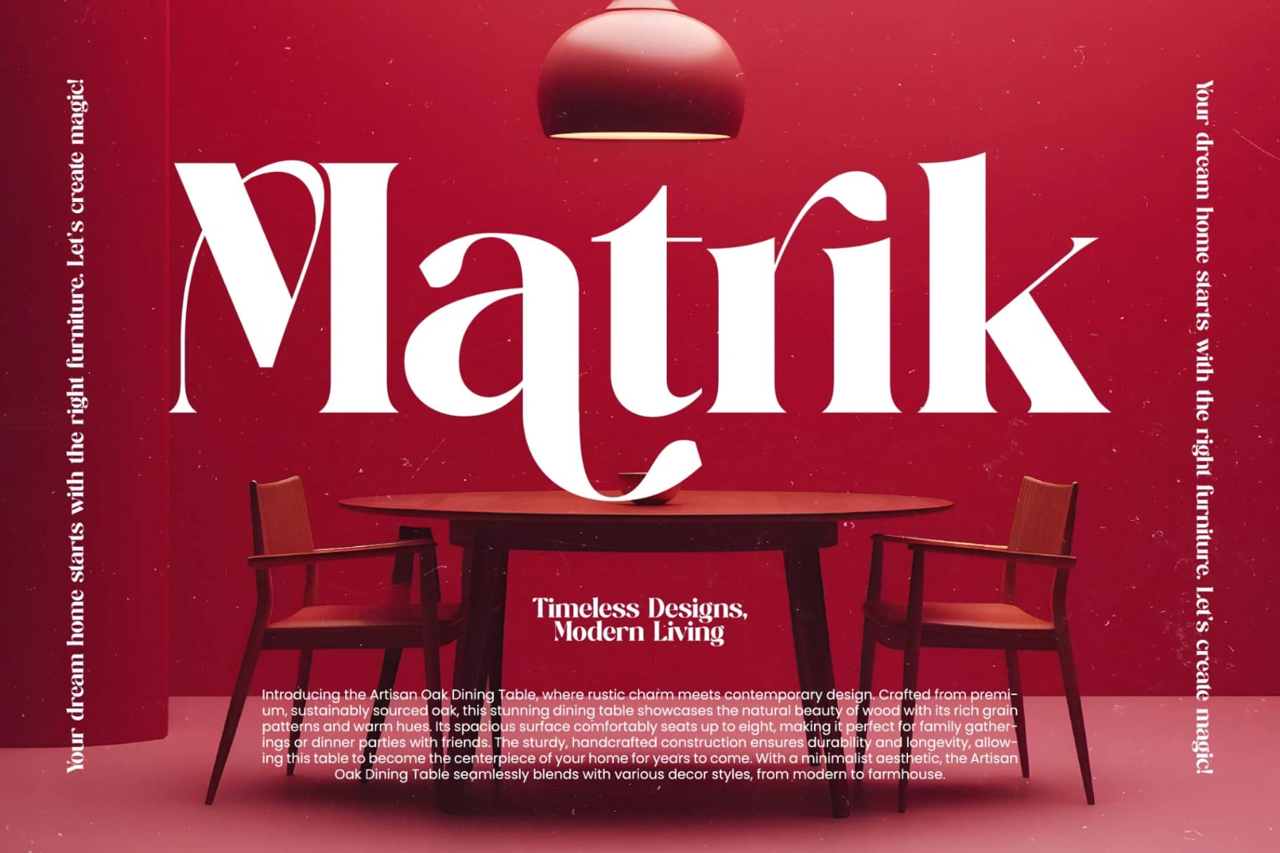 Preview 3 for Regita Glamor - Bold Serif Display Font