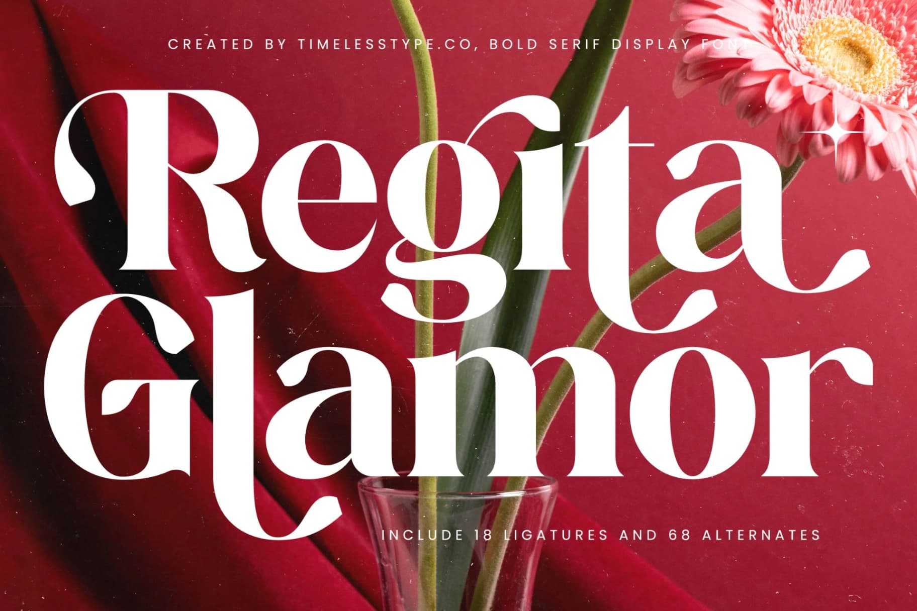 Preview 1 for Regita Glamor - Bold Serif Display Font