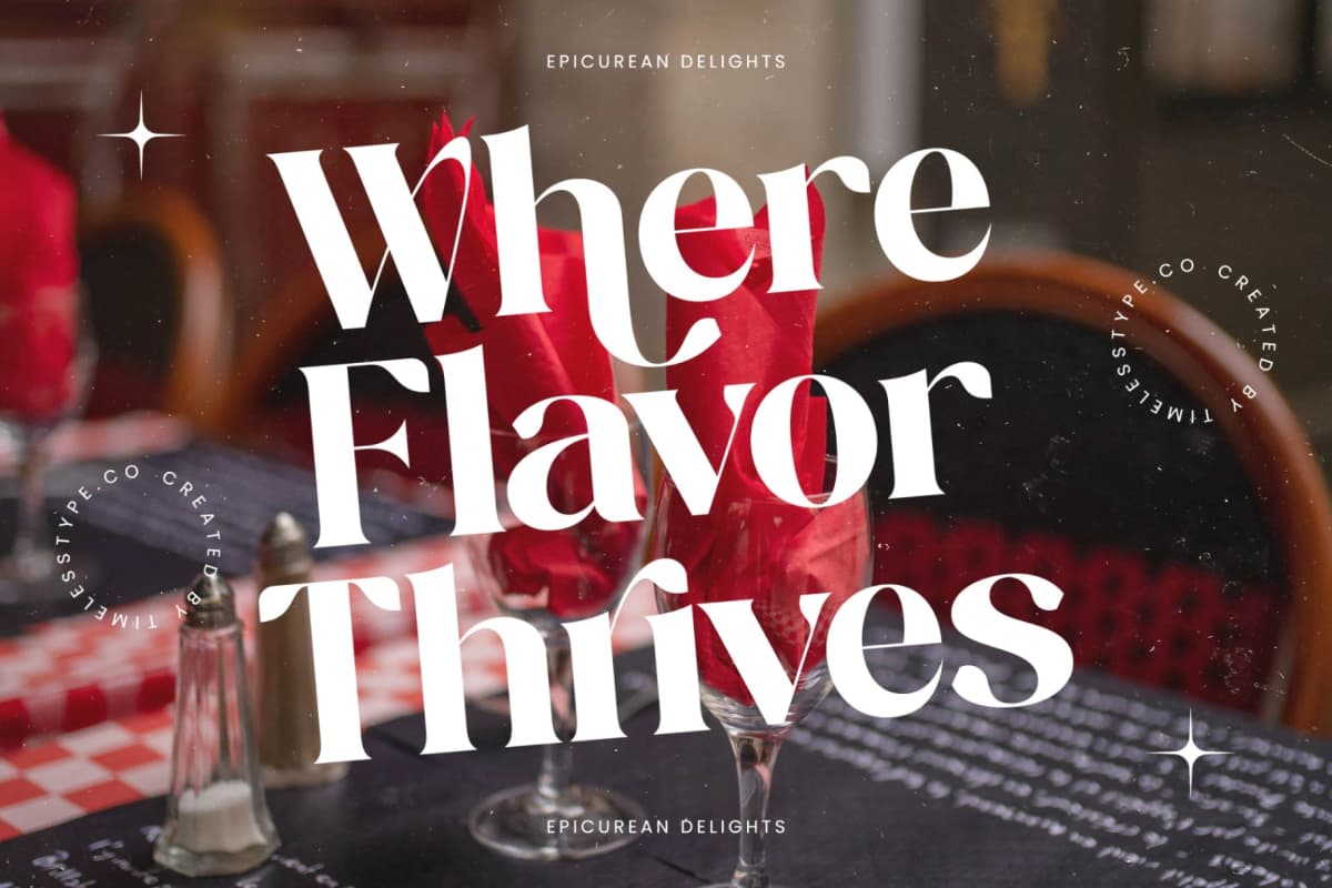 Regita Glamor - Bold Serif Display Font font preview 7