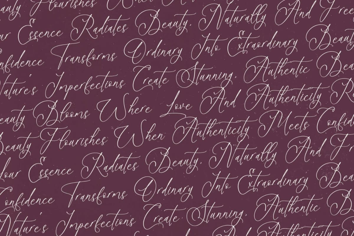 Preview 13 for Belanita Natural - Stylish Beauty Script Font