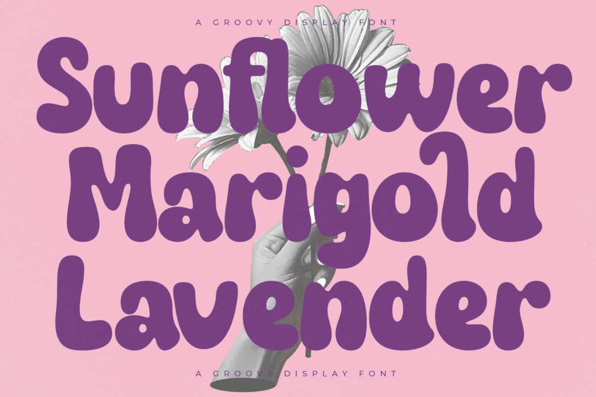 Fruity Candy - Groovy Display Font font preview 3