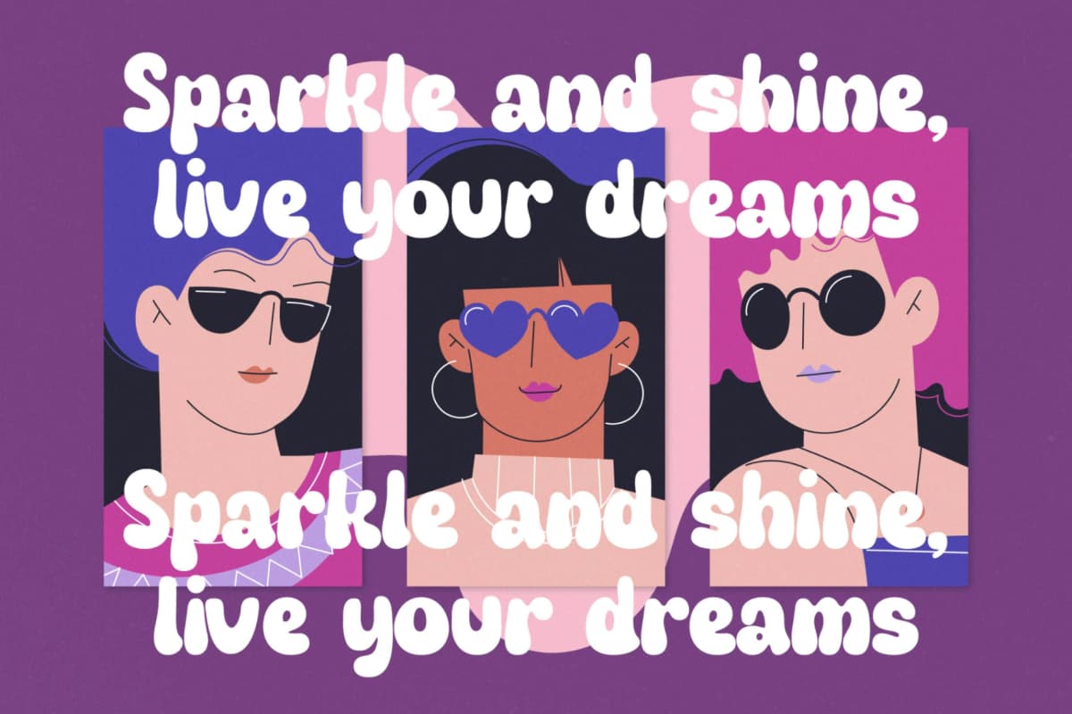 Fruity Candy - Groovy Display Font font preview 6