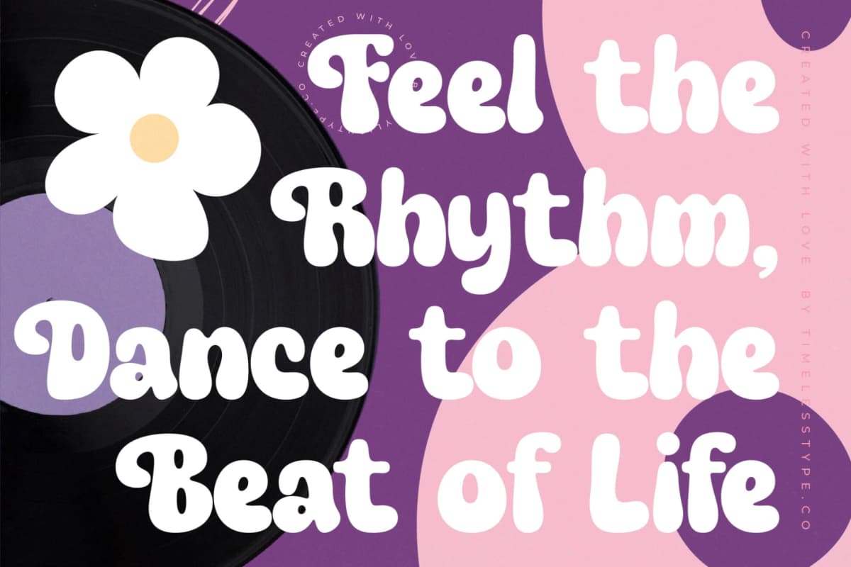 Fruity Candy - Groovy Display Font font preview 14