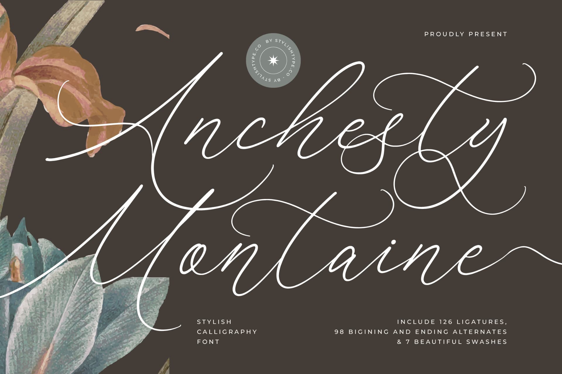 Preview 1 for Anchesty Montaine - Stylish Calligraphy Font