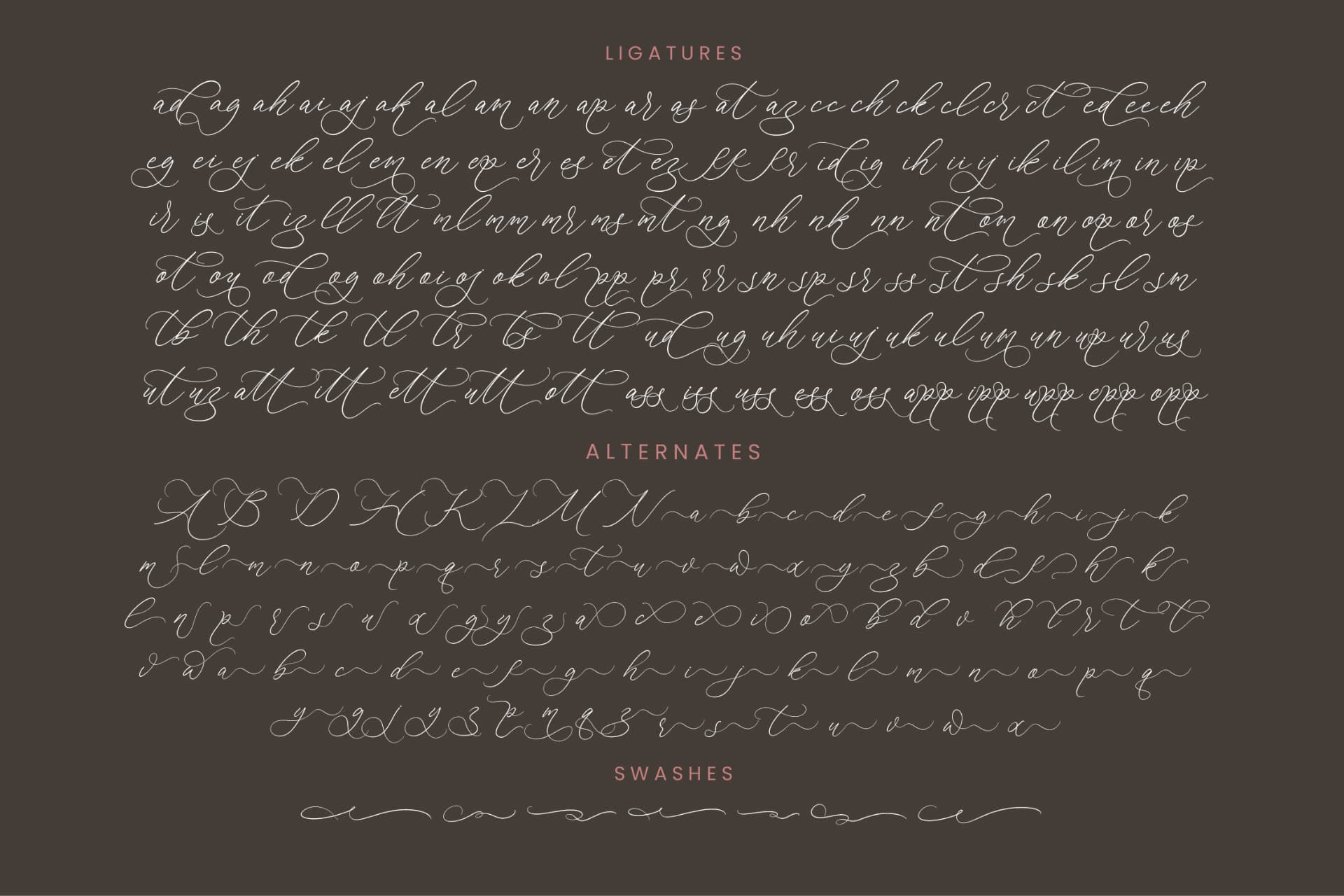 Preview 19 for Anchesty Montaine - Stylish Calligraphy Font