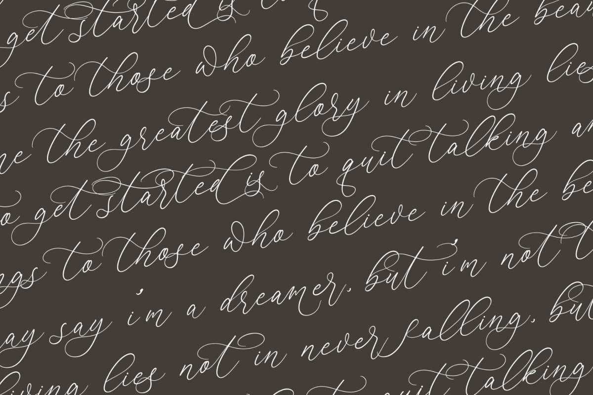 Preview 15 for Anchesty Montaine - Stylish Calligraphy Font