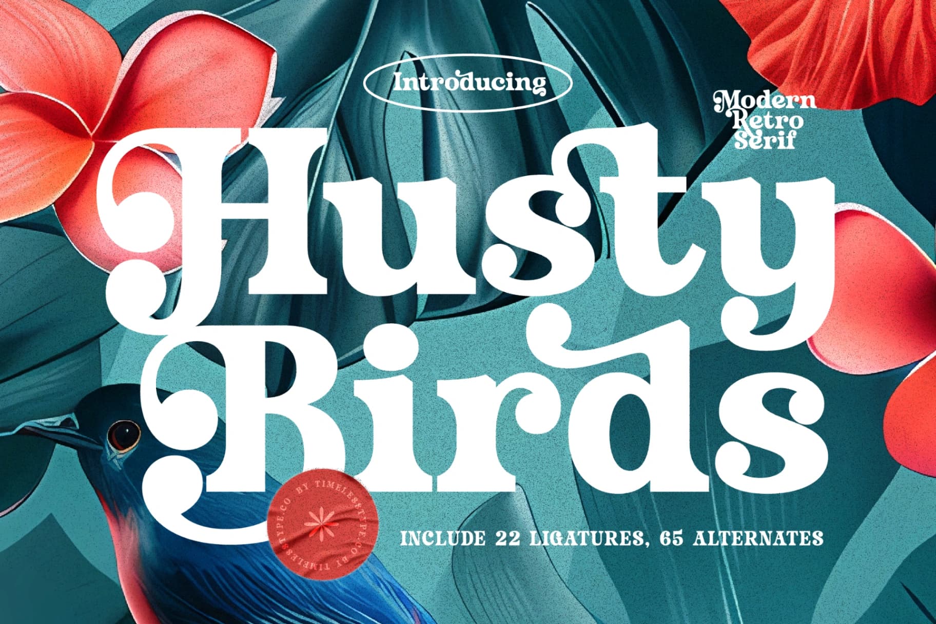Preview 1 for Husty Birds - Modern Retro Serif