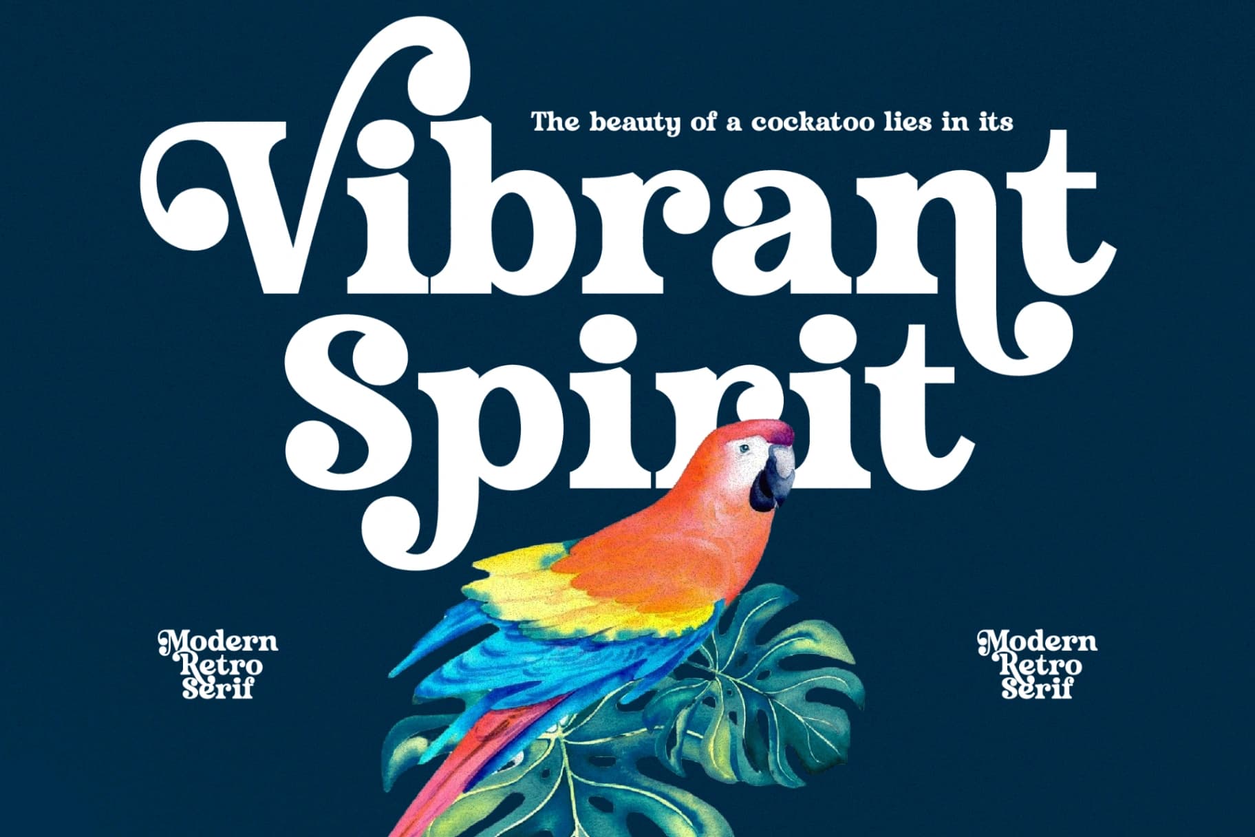 Preview 2 for Husty Birds - Modern Retro Serif