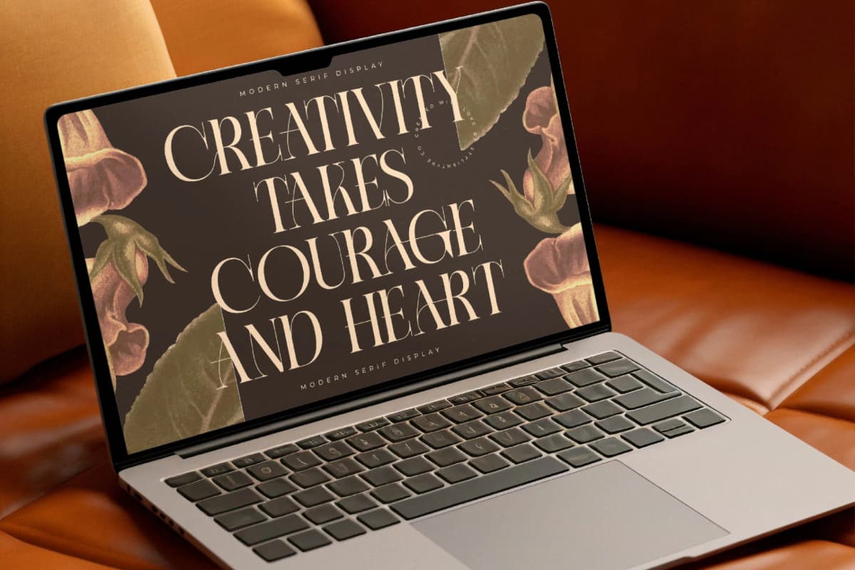 Caroowa - Modern Serif Display font preview 3