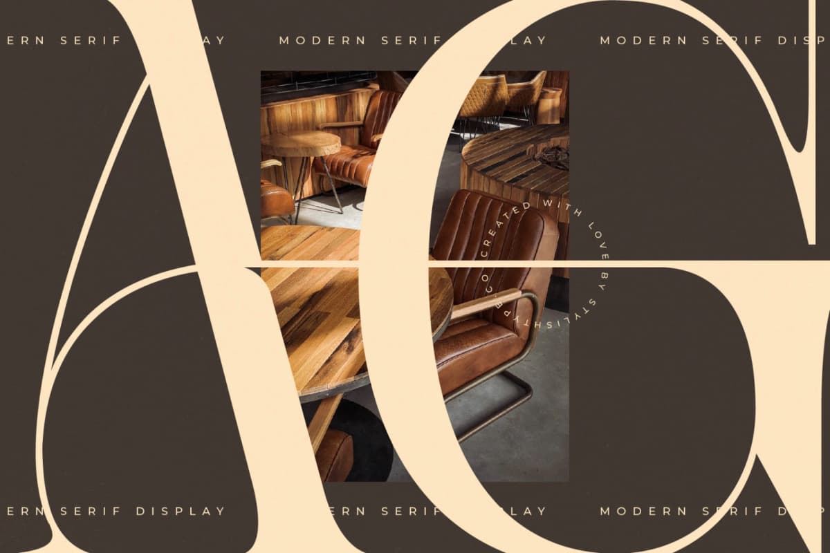 Caroowa - Modern Serif Display font preview 14