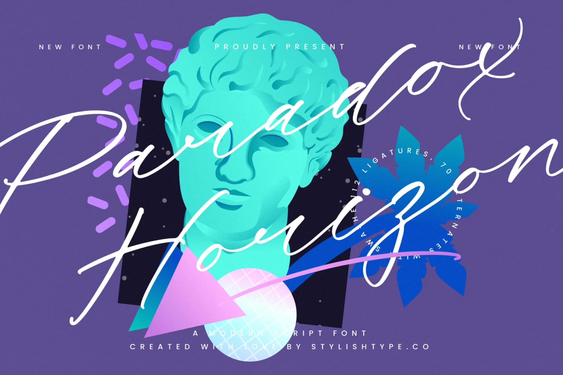 Preview of Paradox Horizon - Modern Script Font font