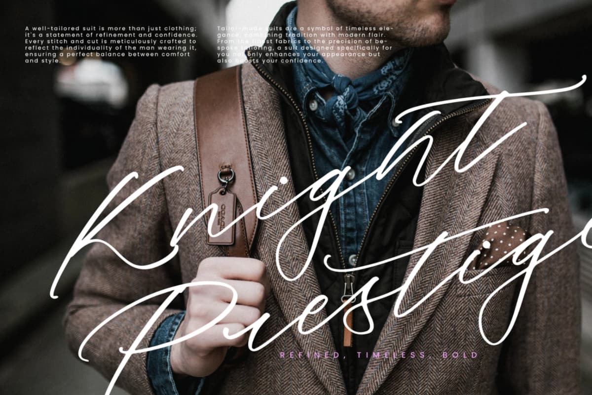 Preview 2 for Paradox Horizon - Modern Script Font
