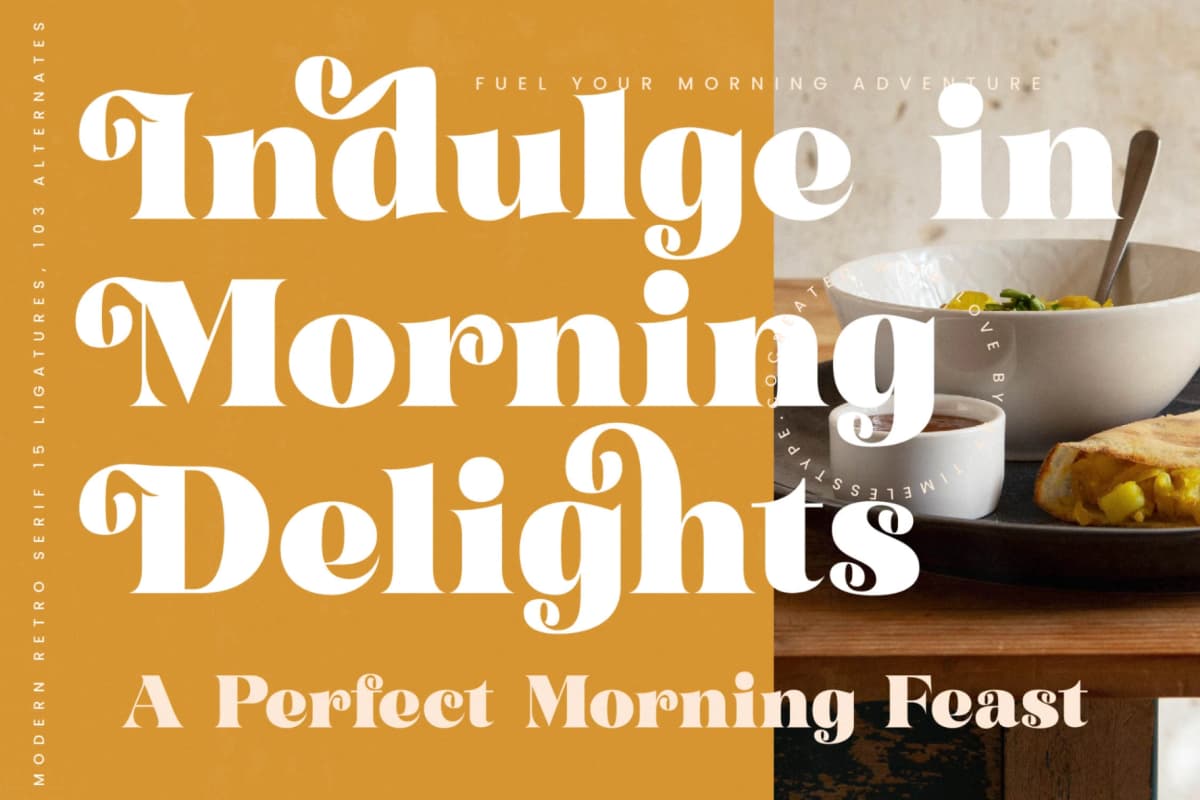 Garden Rosila - Modern Retro Serif Font font preview 5