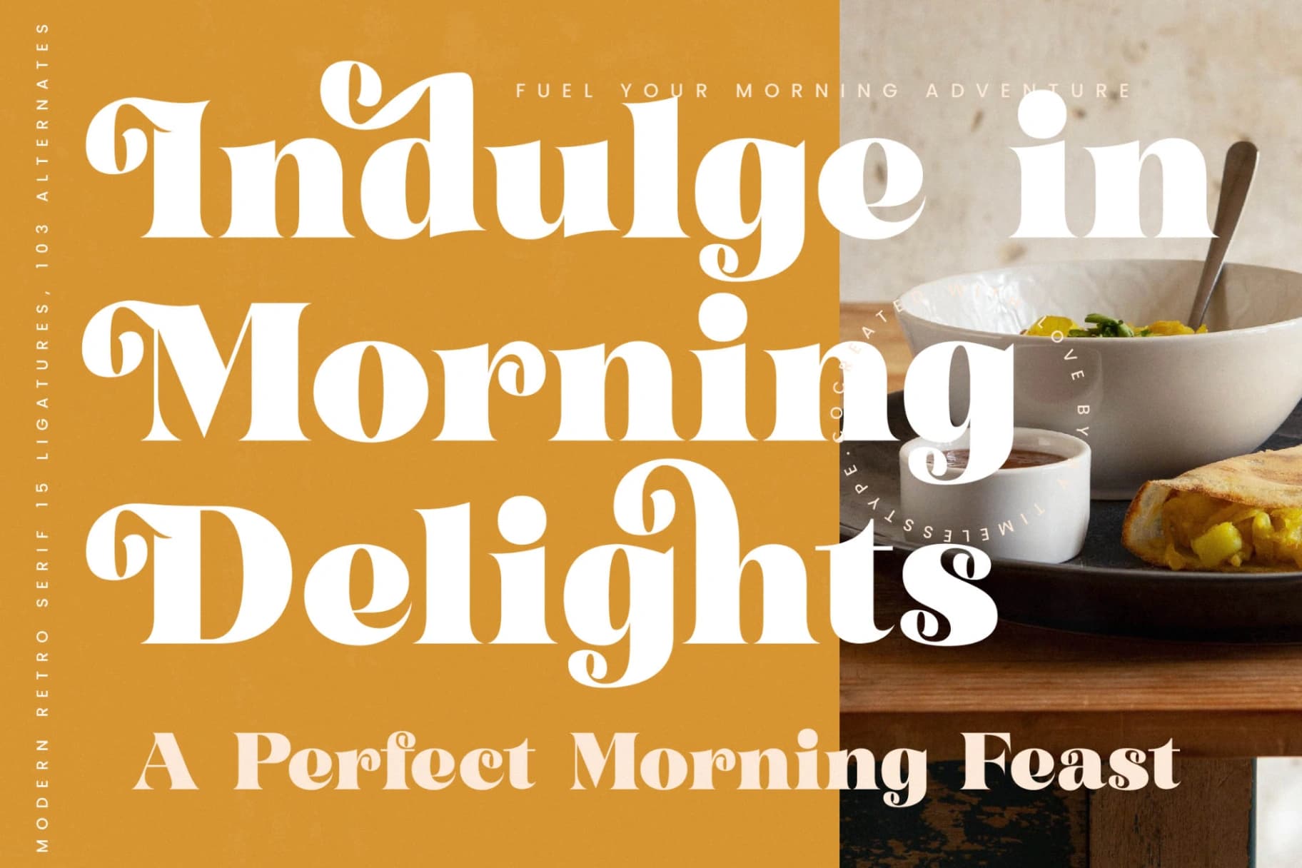 Preview 5 for Garden Rosila - Modern Retro Serif Font