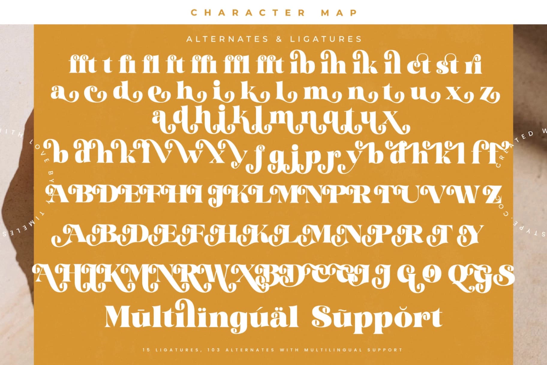 Preview 19 for Garden Rosila - Modern Retro Serif Font