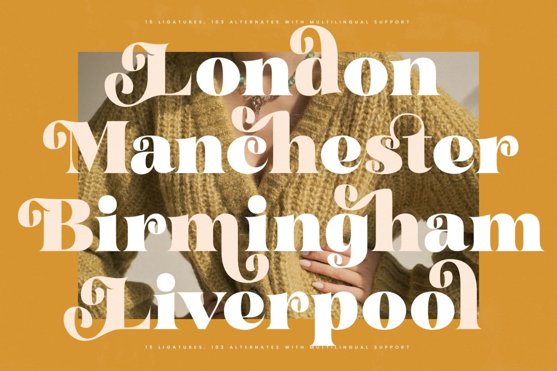 Preview 8 for Garden Rosila - Modern Retro Serif Font