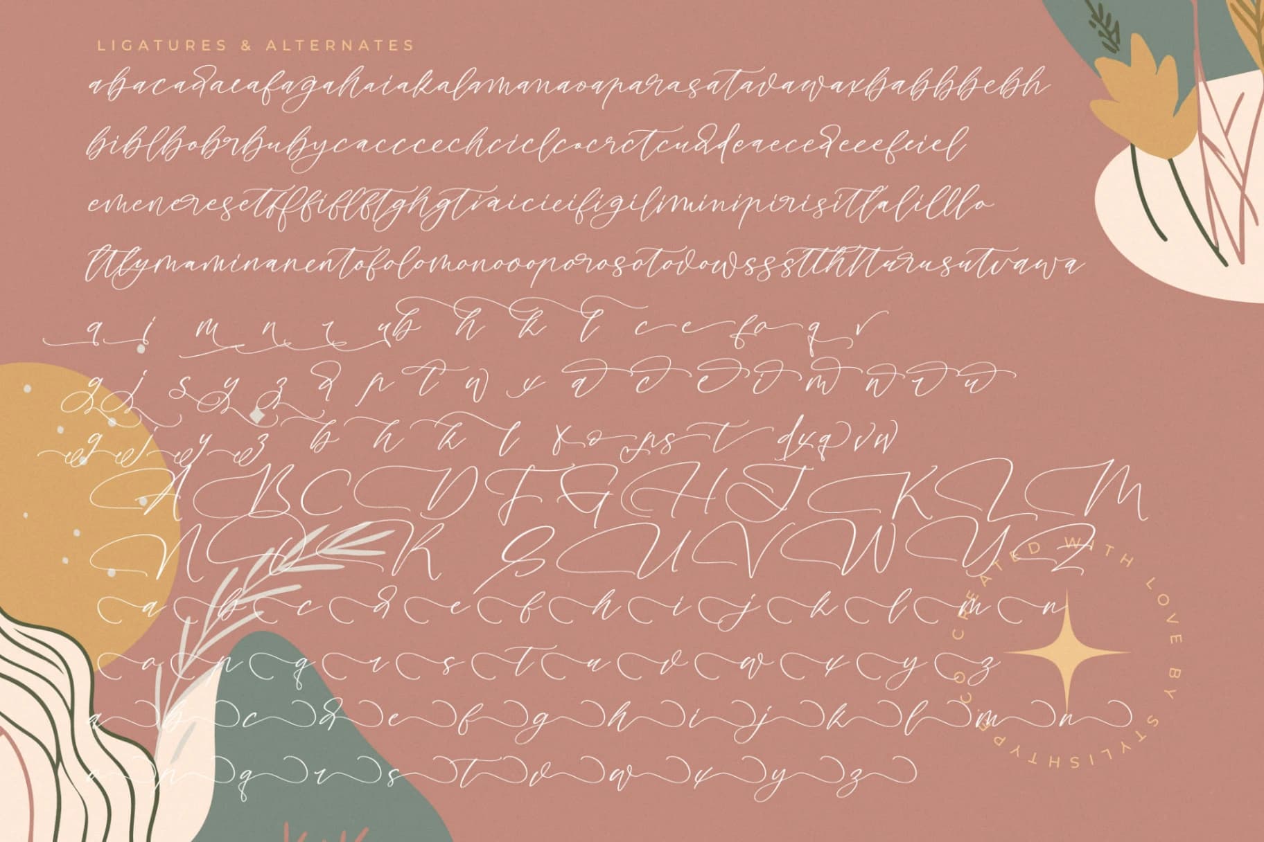 Preview 19 for Biastak Daydome - Calligraphy Script Font