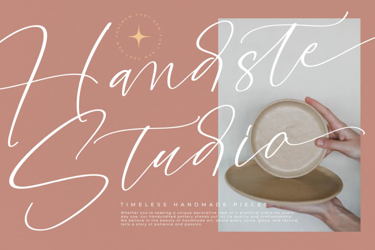 Preview 15 for Biastak Daydome - Calligraphy Script Font