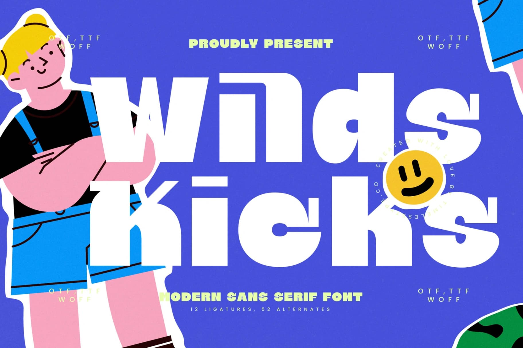 Preview 1 for Wilds Kicks - Modern Sans Serif Font