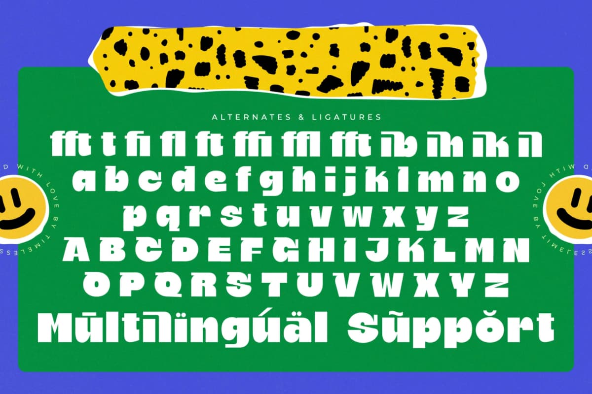 Wilds Kicks - Modern Sans Serif Font font preview 19