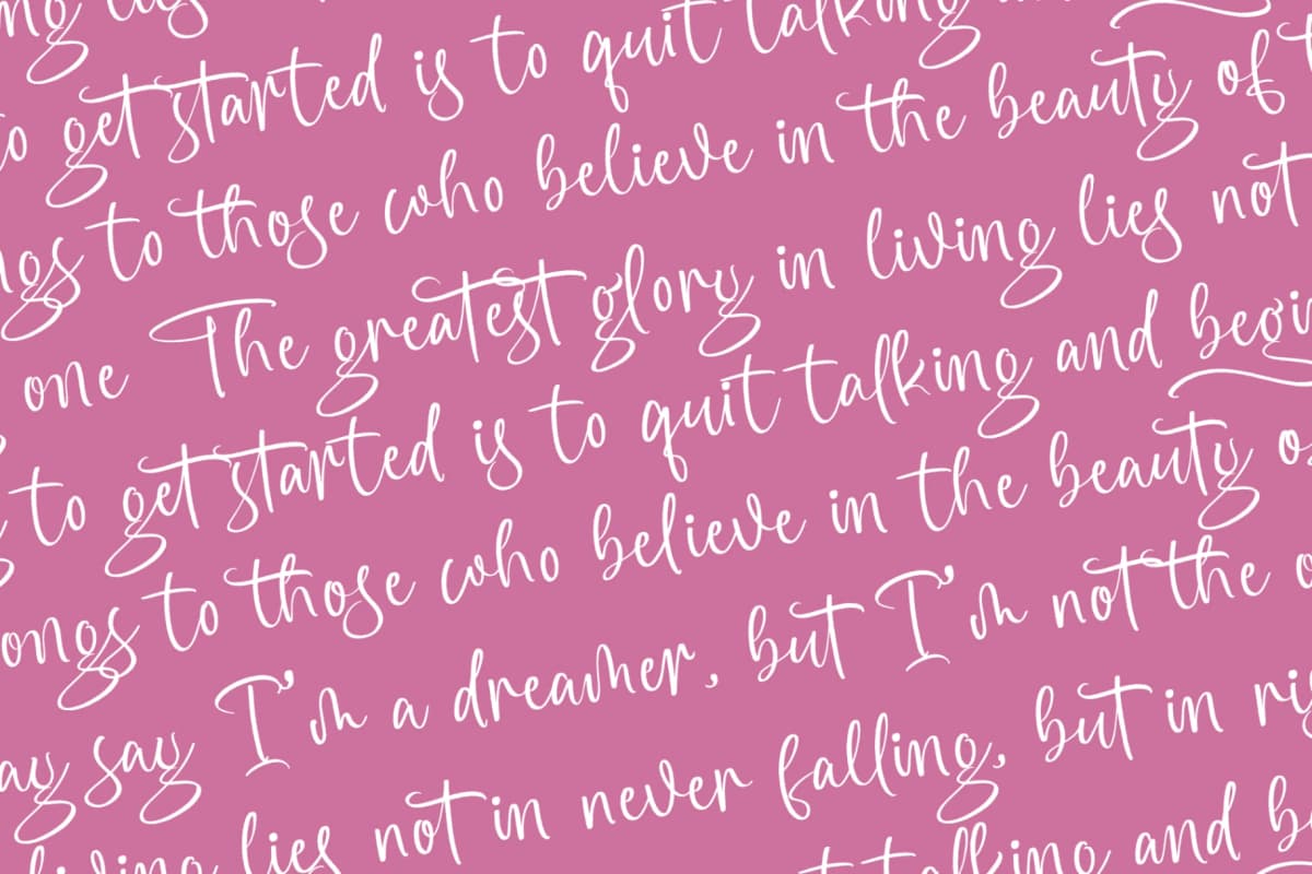Preview 13 for Alisting Rosetuss - Handwritten Font