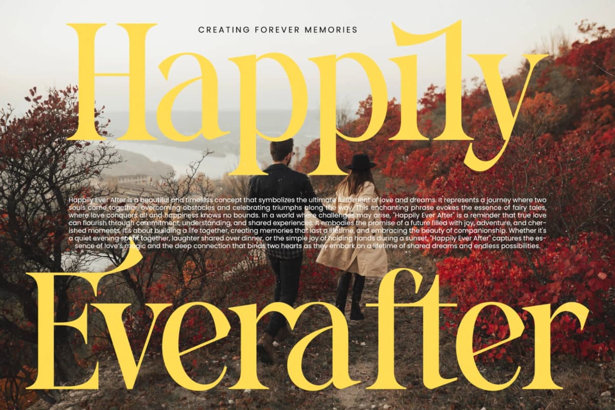Stories Grand - Bold Tall Serif Font font preview 9