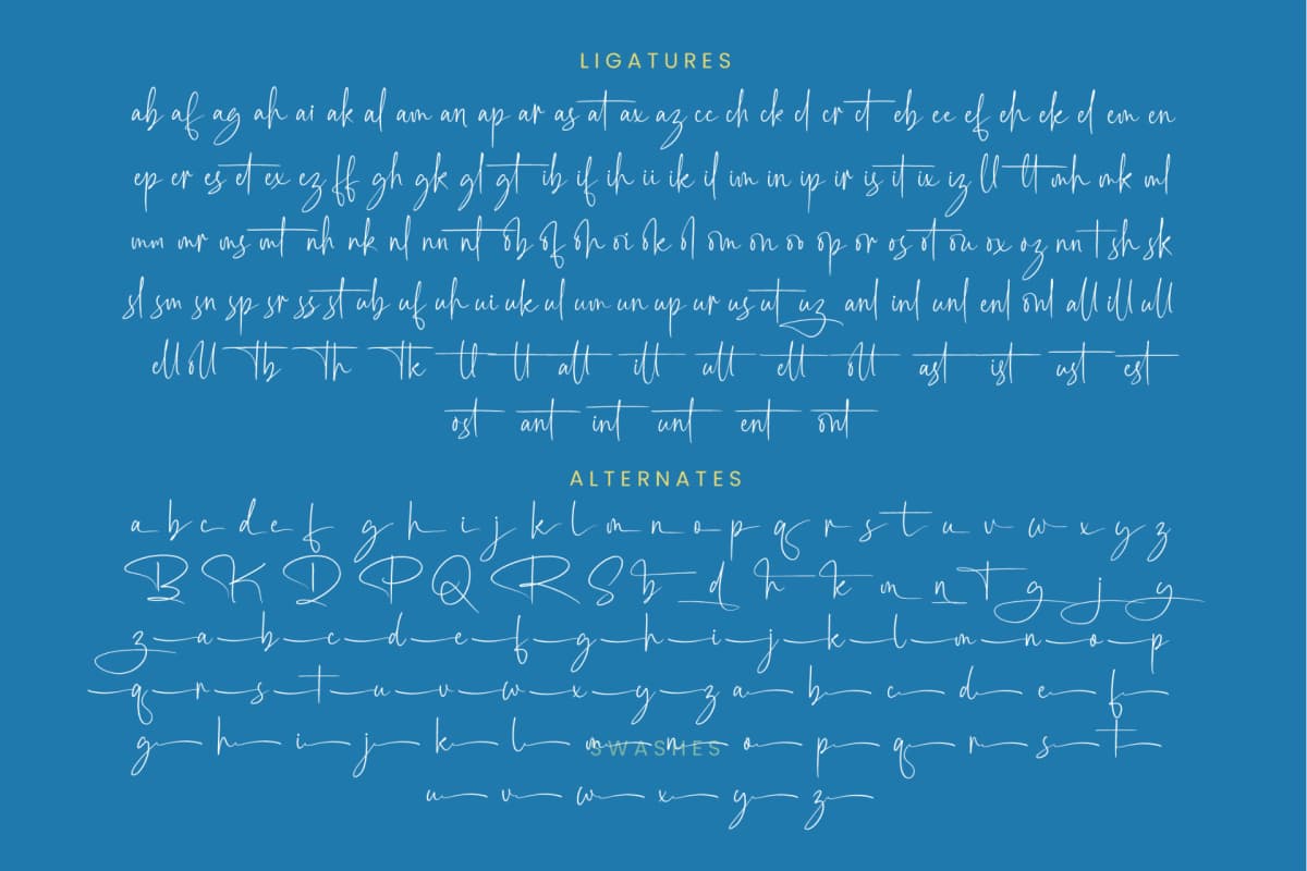 Preview 19 for Southampton Brilliant - Stylish Signature Font