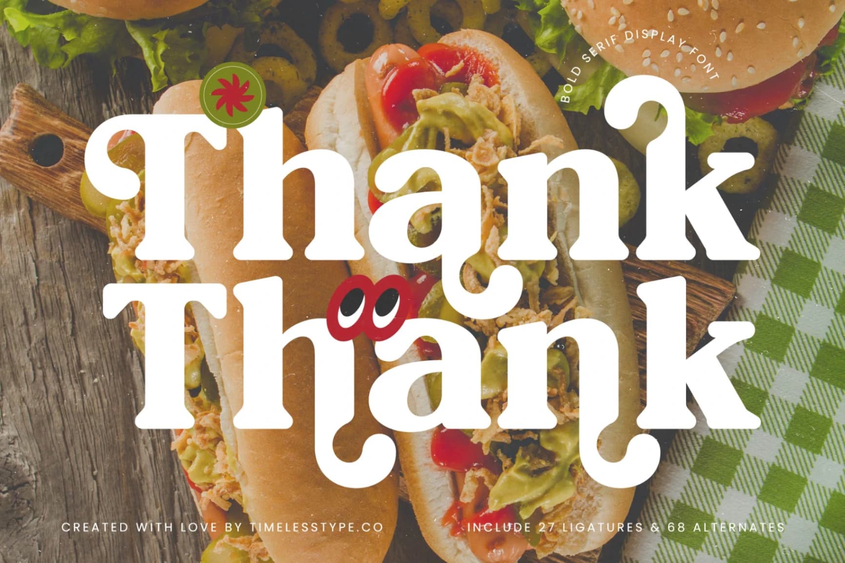 Preview 20 for Hotdog Italian - Bold Serif Display Font