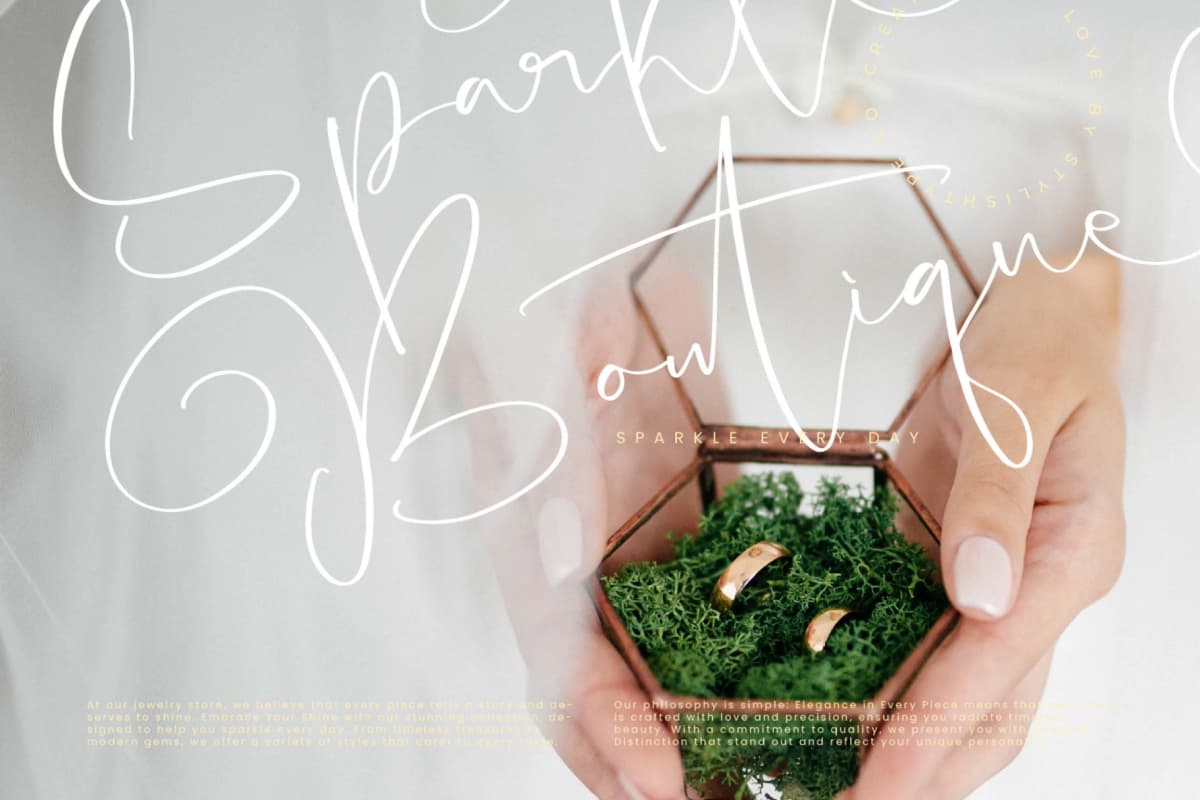 Hideaway Camphions - Modern Handwritten Script font preview 10