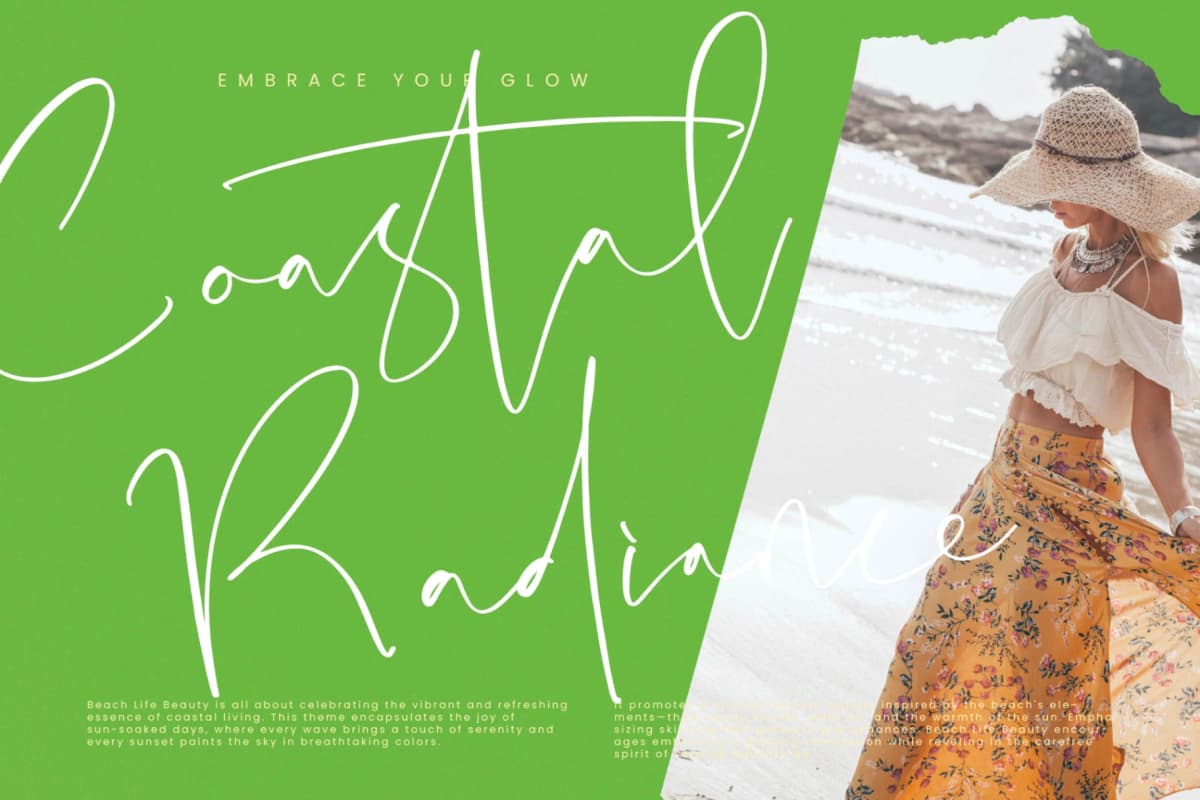 Hideaway Camphions - Modern Handwritten Script font preview 7