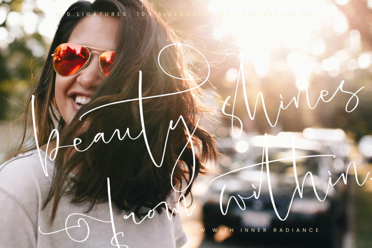 Hideaway Camphions - Modern Handwritten Script font preview 12