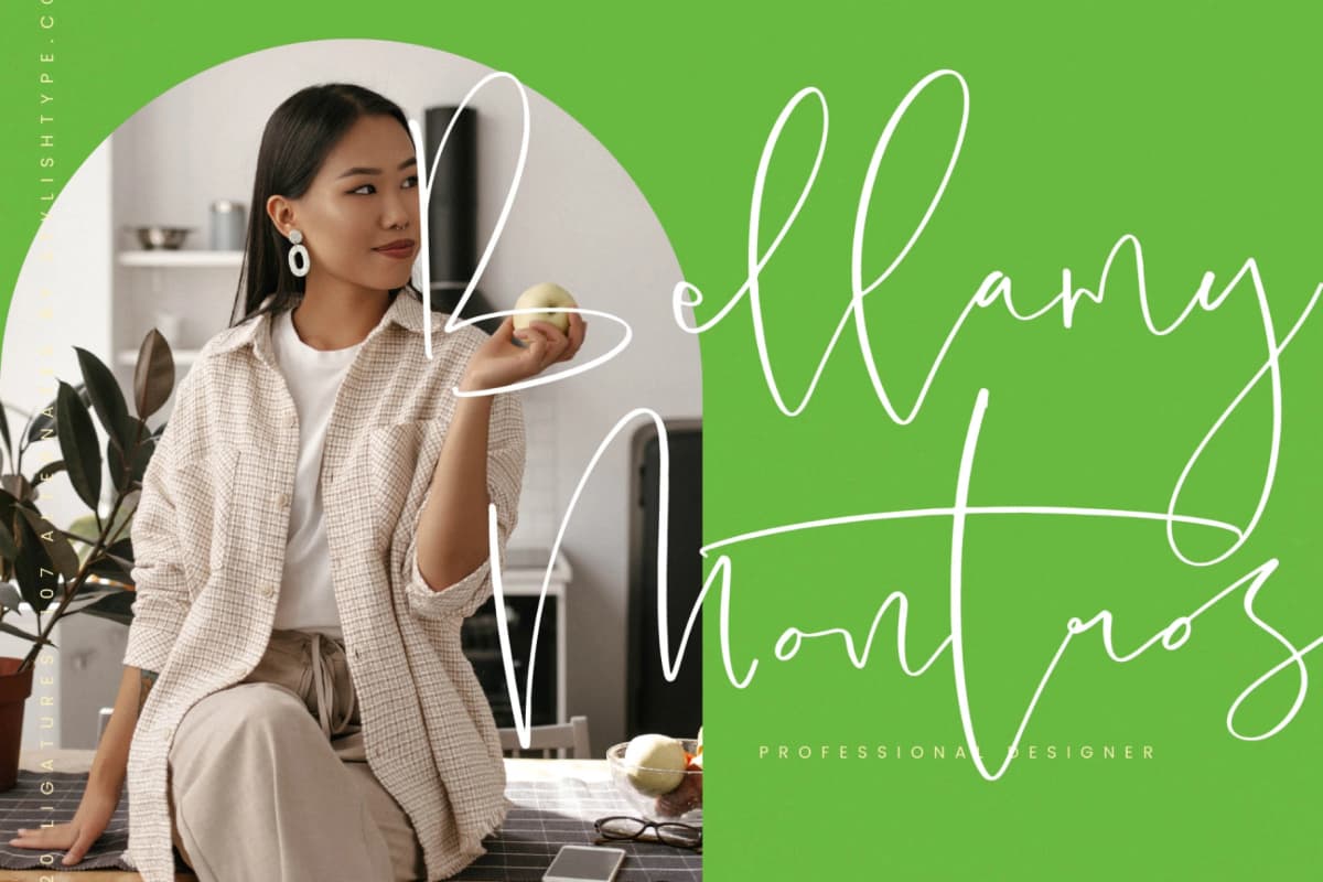 Hideaway Camphions - Modern Handwritten Script font preview 14