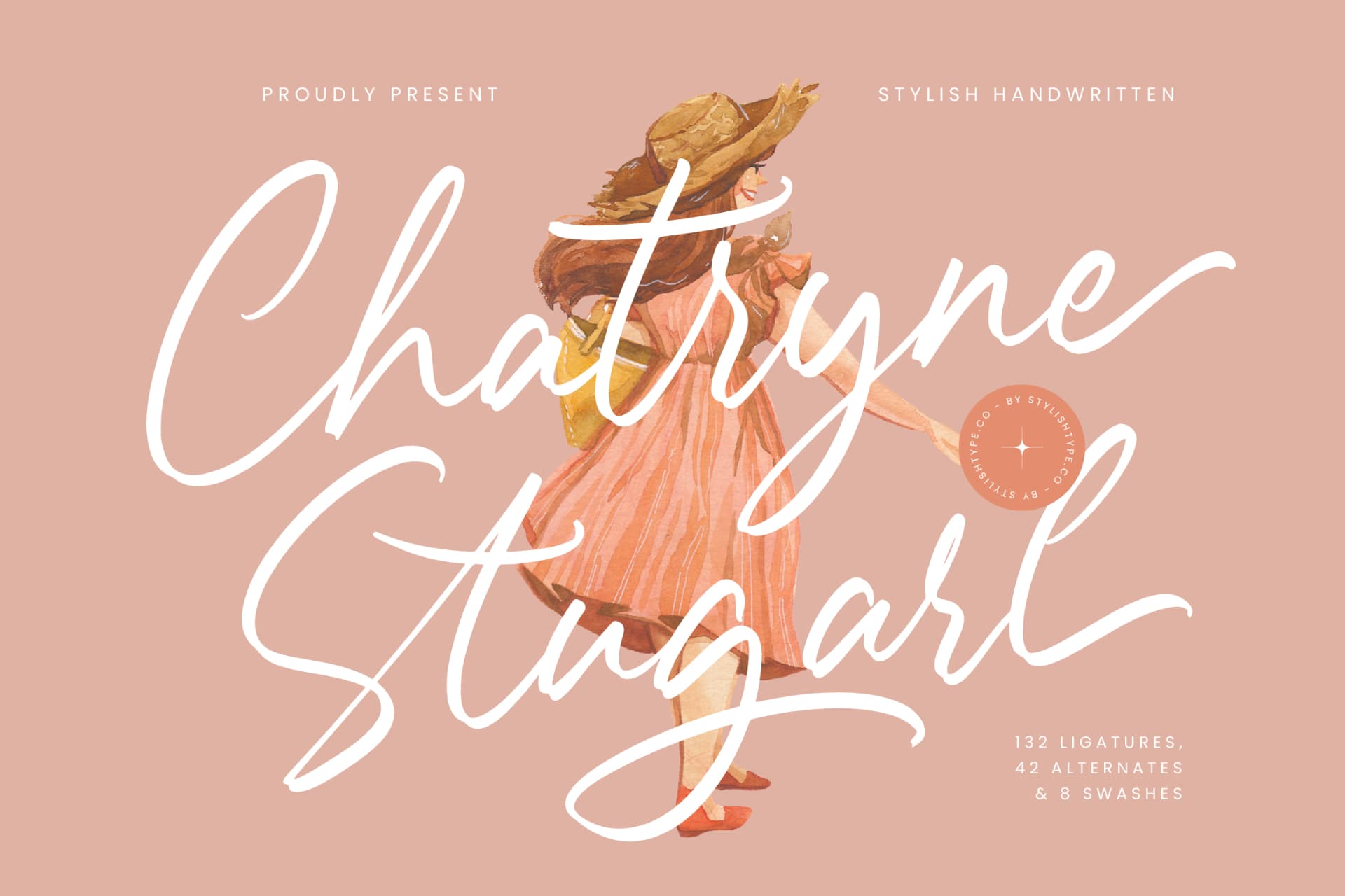 Preview of Chatryne Stugarl - Stylish Handwritten font