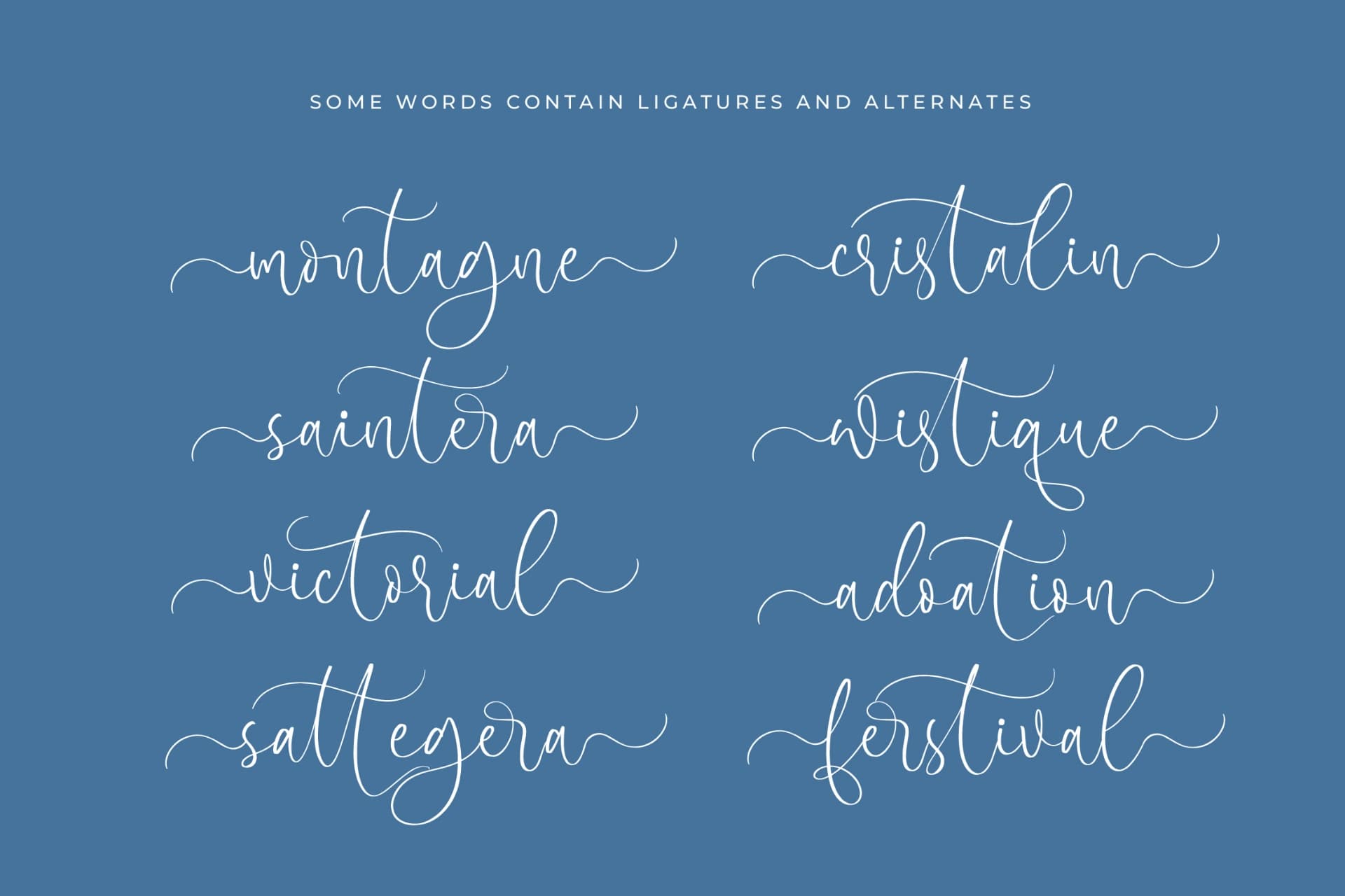 Preview 17 for Frostsky Pinthera - Stylish Calligraphy Font