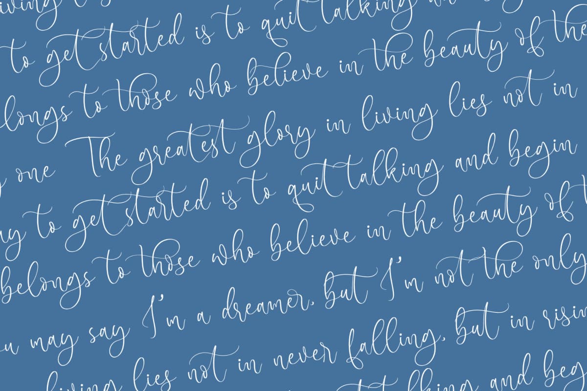 Preview 15 for Frostsky Pinthera - Stylish Calligraphy Font