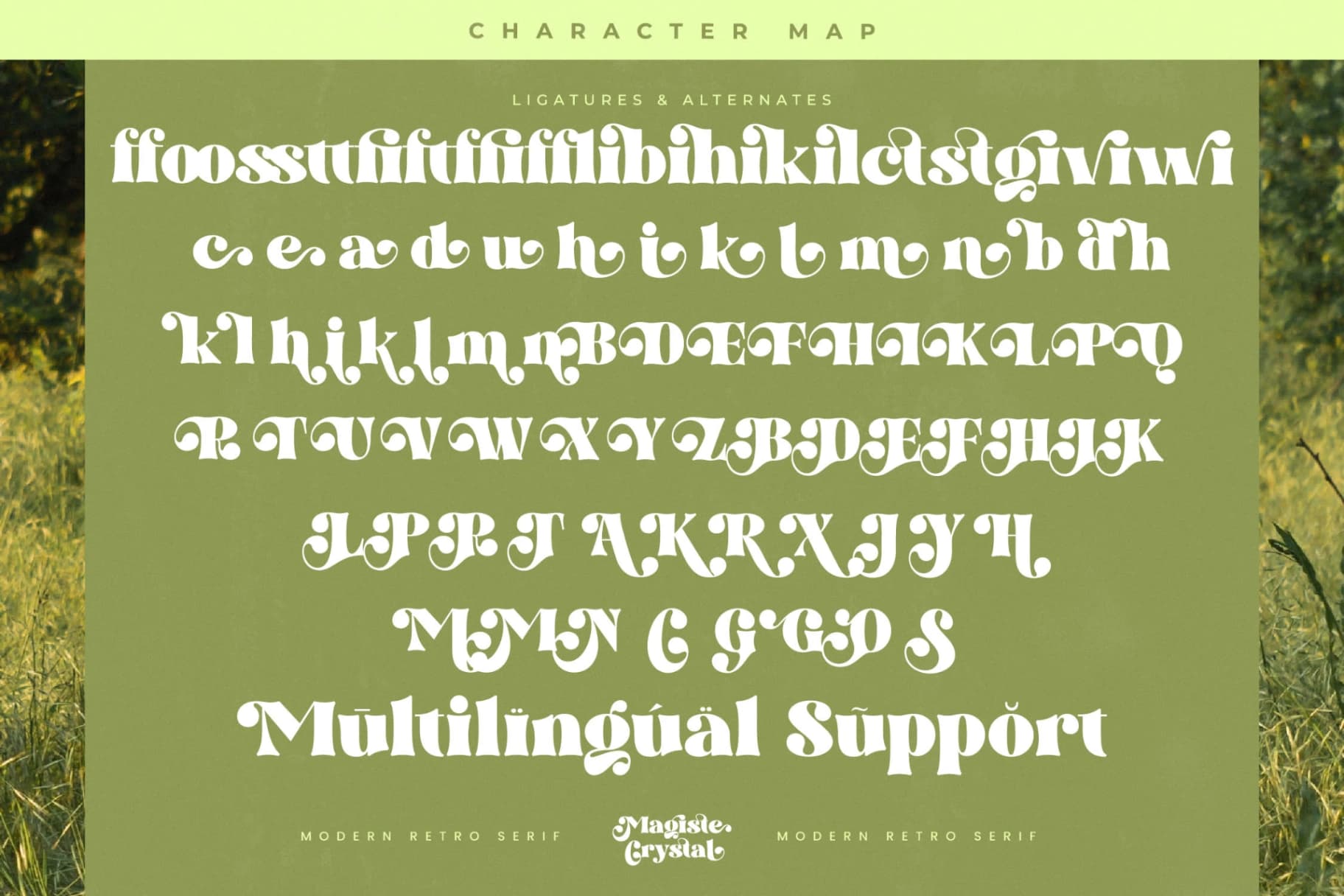 Preview 19 for Magiste Crystal - Modern Retro Serif Font