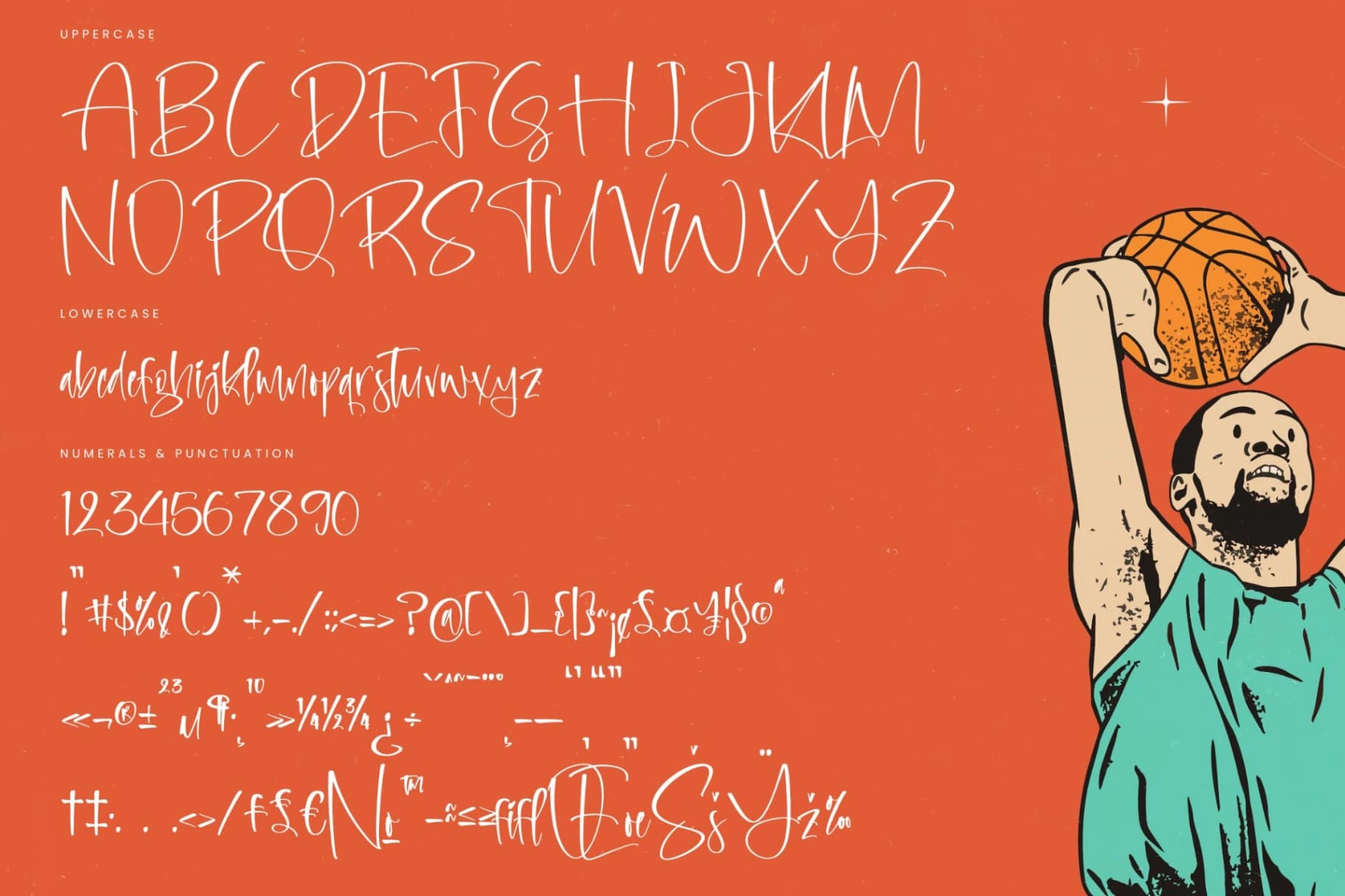 Preview 18 for Basketball Shooting - Stylish Handwritten Font