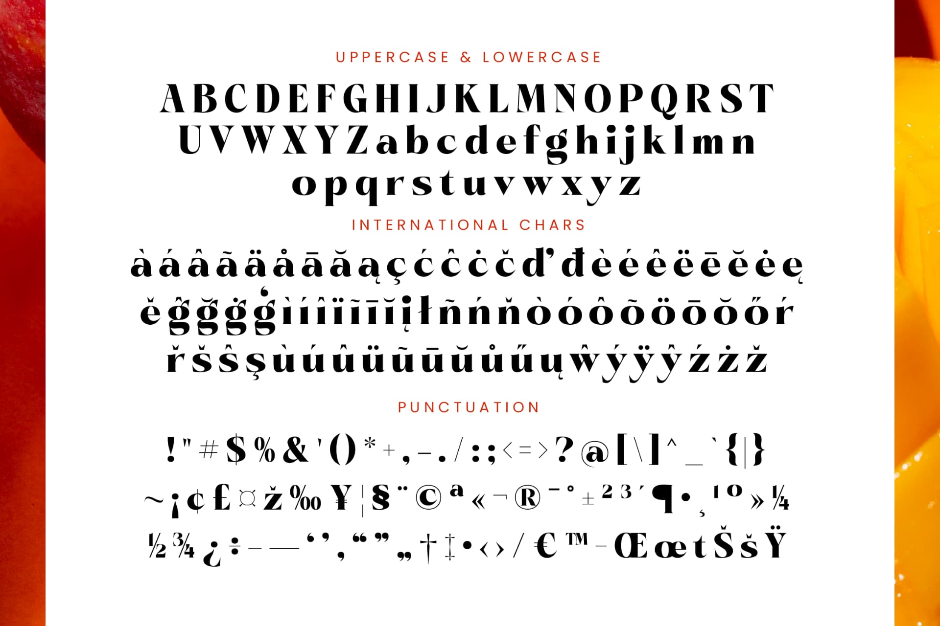 Preview 19 for Pramid Mango - Display Serif Font