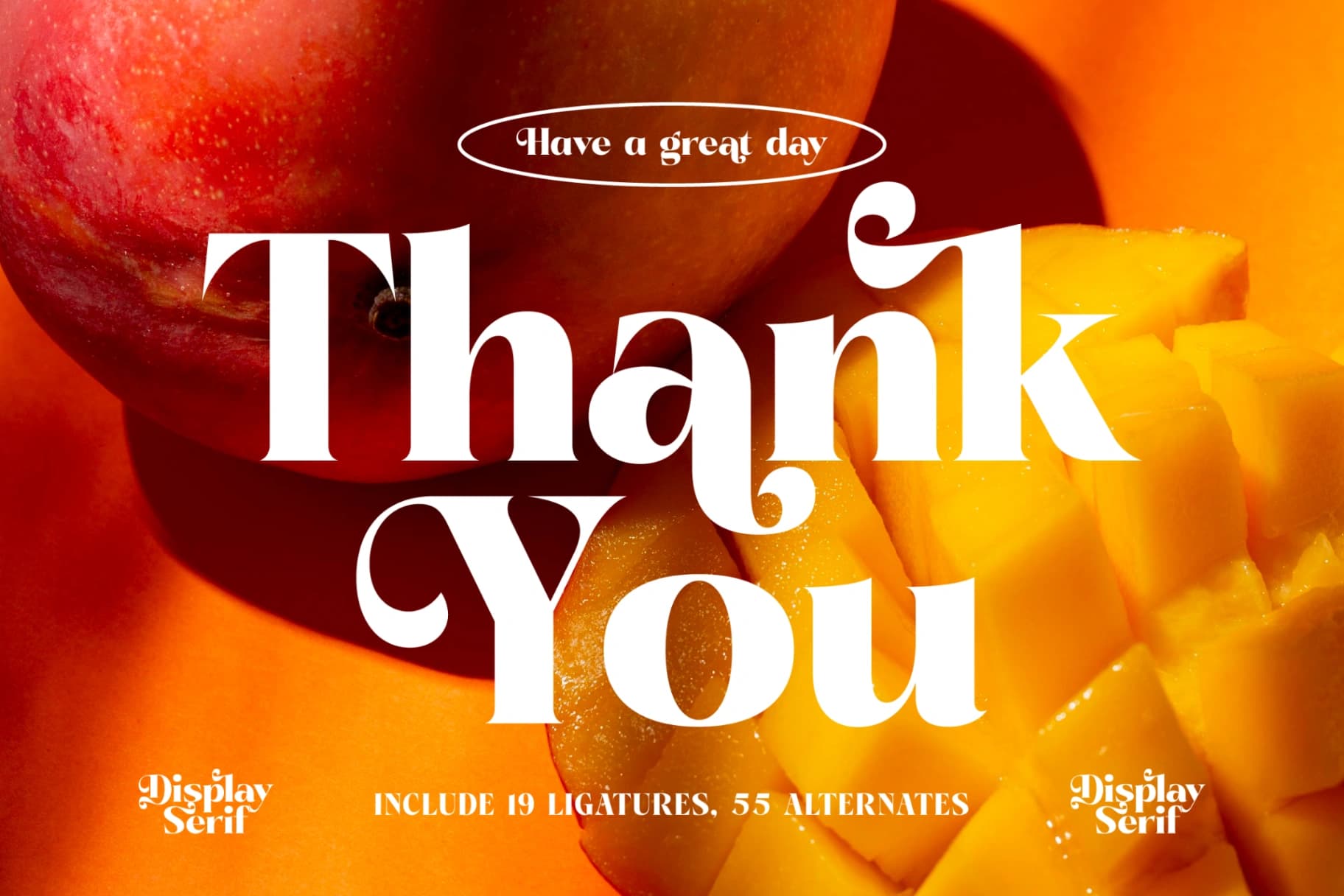 Preview 20 for Pramid Mango - Display Serif Font