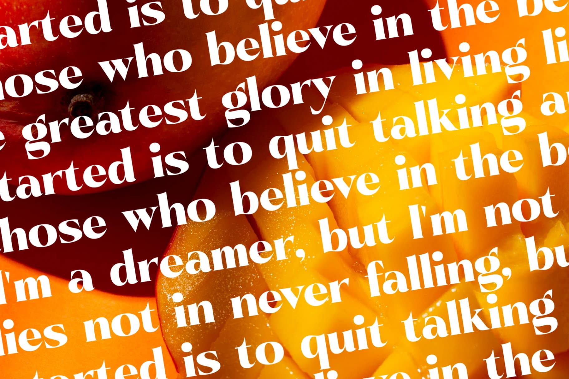 Preview 17 for Pramid Mango - Display Serif Font