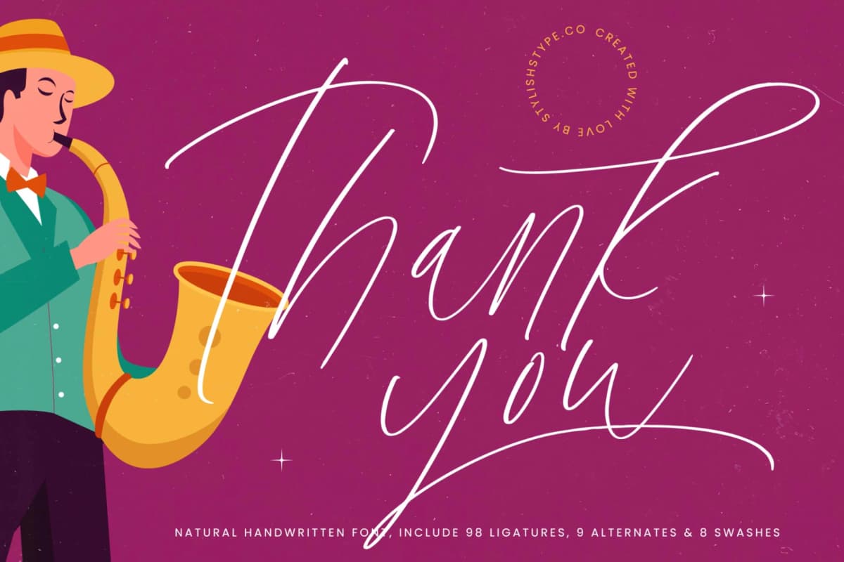 Melodies Sensation - Natural Handwritten Font font preview 20