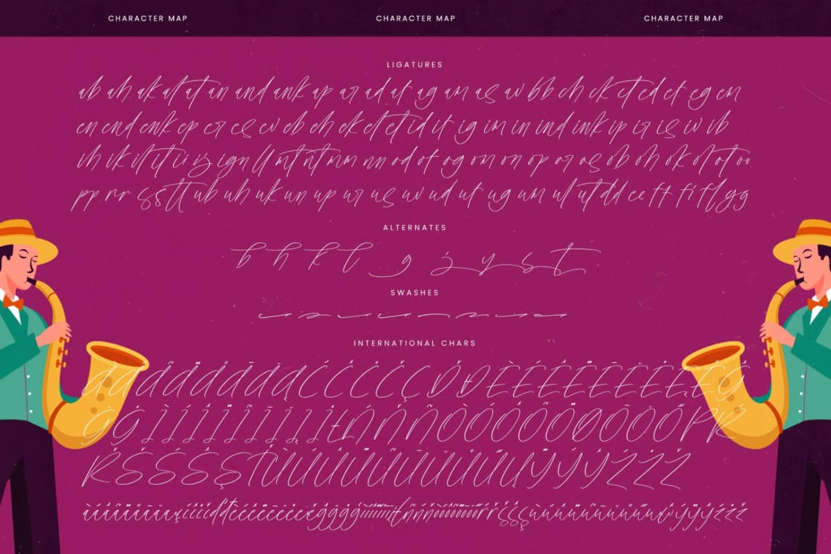 Melodies Sensation - Natural Handwritten Font font preview 19