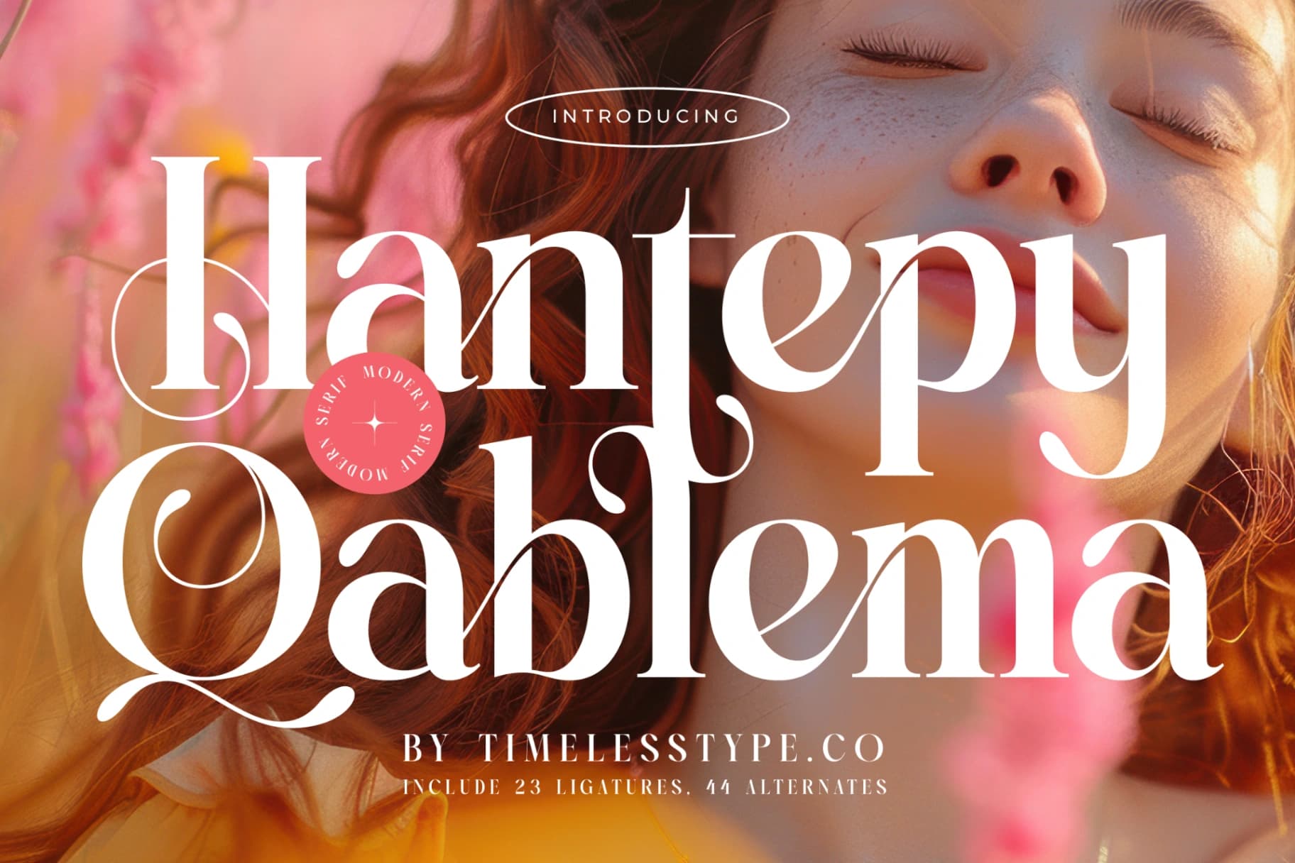 Preview 1 for Hantepy Qablema - Modern Serif Font