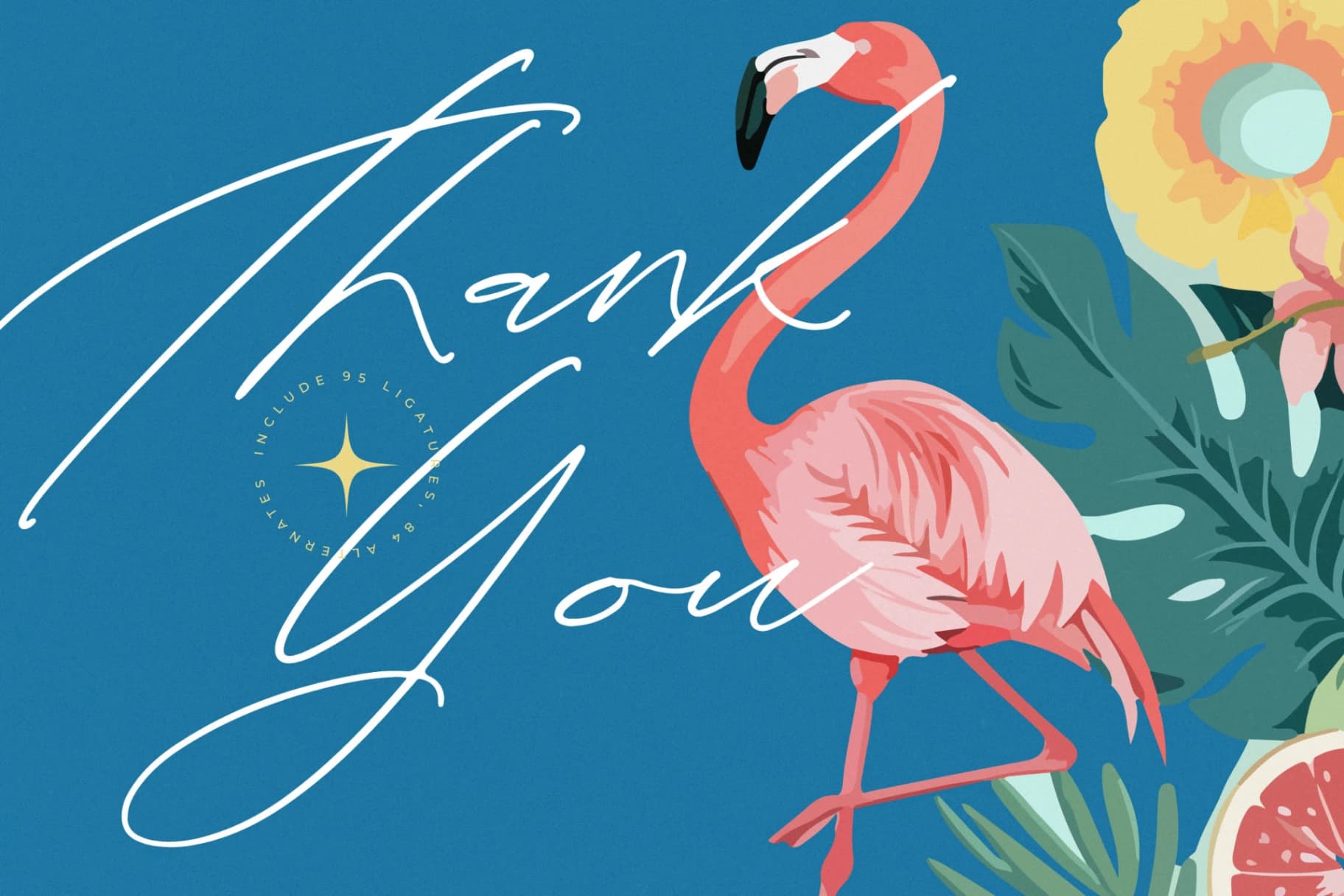 Preview 20 for Tropicals Graceful - Modern Calligraphy Script