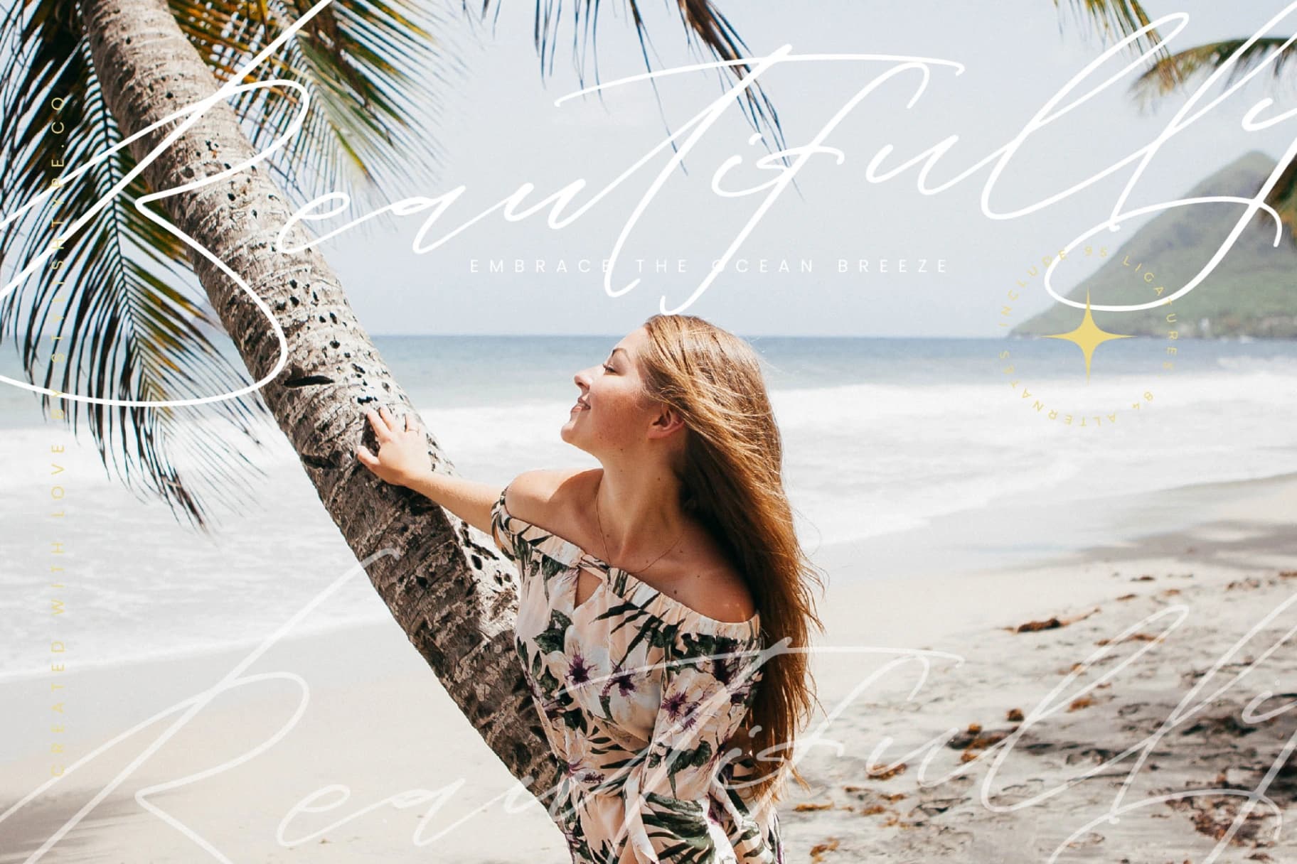 Preview 5 for Tropicals Graceful - Modern Calligraphy Script